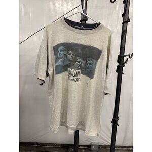 Vintage Mount Rushmore Graphic T-Shirt Men's XL Grey USA Made Single Stitch